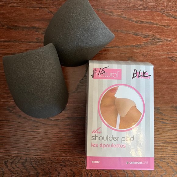 Natural Shoulder Pads in Charcoal NWT - Picture 3 of 13